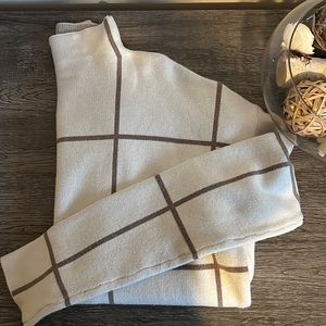 Plaid sweater S